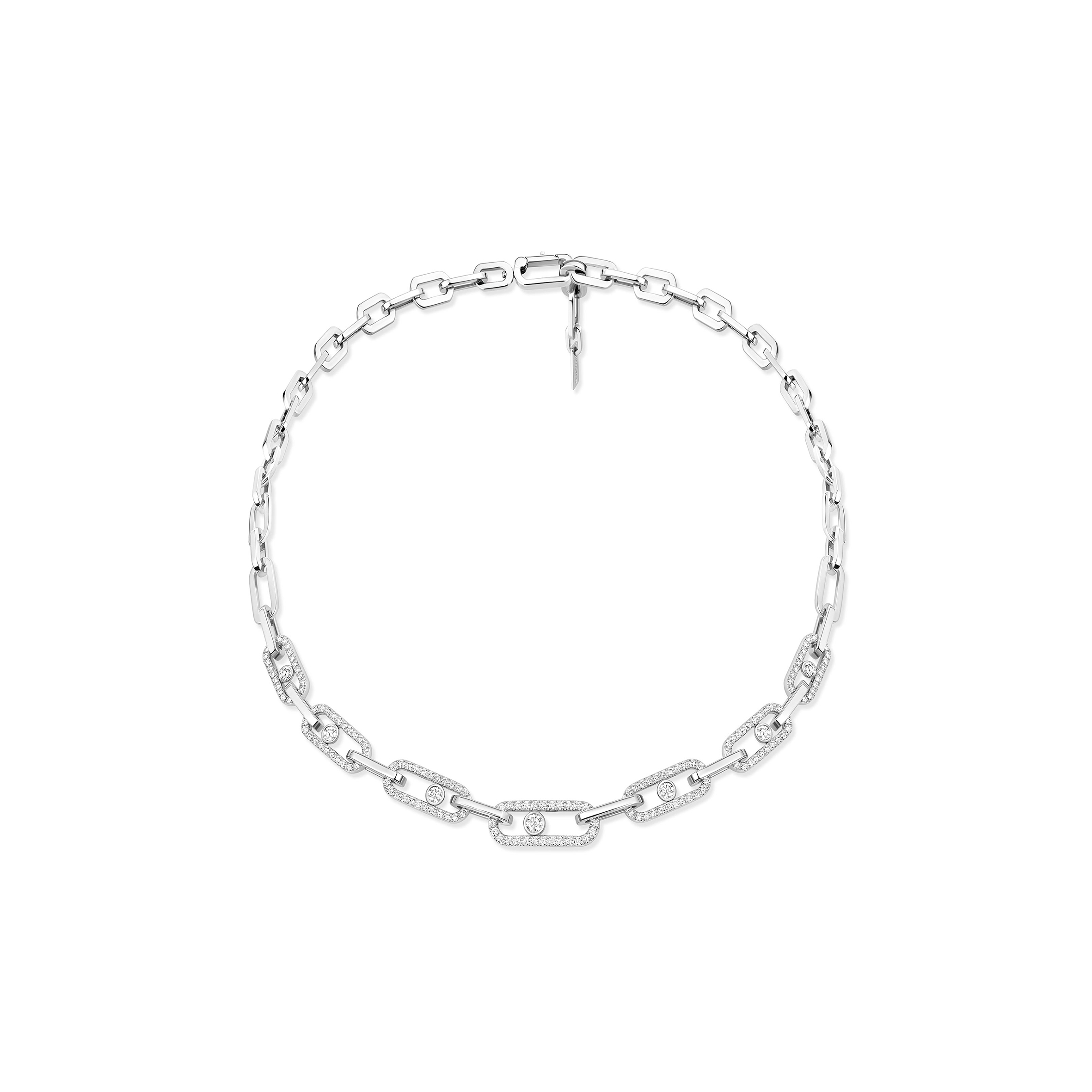 MESSIKA PARIS MOVE LINK PAVÉ WHITE GOLD DIAMOND NECKLACE 14042-WG MESSIKA PARIS MOVE LINK PAVÉ WHITE GOLD DIAMOND NECKLACE 14042-WG